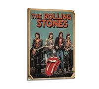 owengo The Rolling Stones Retro Posters Pop Music Wall Art Canvas Printing for Room Aesthetics08x12inch(20x30cm) Frame-style