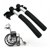 Owfccla Wheelchair Handle Extenders，Adjustable Stroller Extension Rack，Universal Handlebar Extension Push Bar for Wheel Chair & Indoor Exercise Bike for Adults-2 Pack