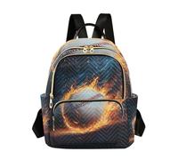 OWFKAY Ablaze Baseball Small Backpack for Women Rucksack Mini Girls School Bag Travel Anti Theft Casual