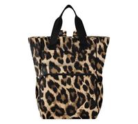 OWFKAY Baby Diaper Bag Backpack,Multifunction Baby Nappy Changing Bags with Insulated Pockets-Brow-black Leopard Print