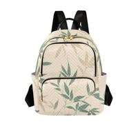 OWFKAY Bamboos Beige Women's Fashion Backpacks Rucksack Bag Back Pack Ladies for Travelling Work Lightweight