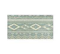 OWFKAY Bath Mats for Bathroom Front Door Mat Outside Entrance Dark Green Aztec Kitchen Rugs Non Slip Washable Mats For Bedroom