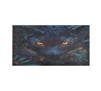 OWFKAY Bath Mats for Bathroom Front Door Mat Outside Entrance Leopard Black Kitchen Rugs Non Slip Washable Mats For Bedroom