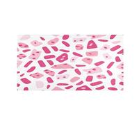 OWFKAY Bath Mats for Bathroom Front Door Mat Outside Entrance Pink Spots 39'' x 20'' Kitchen Rugs Non Slip Washable Mats For Bedroom