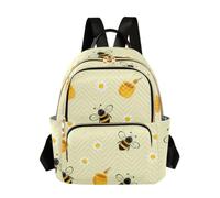 OWFKAY Bee Daisy Yellow Women's Fashion Backpacks Rucksack Bag Back Pack Ladies for Travelling Work Lightweight