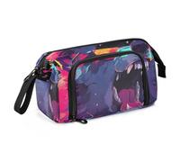 OWFKAY Big Capacity Pencil Pen Case Pouch Bag School College Office Organizer for Teens Girls Adults Student-Colorful Wolf