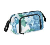 OWFKAY Big Capacity Pencil Pen Case Pouch Bag School College Office Organizer for Teens Girls Adults Student-Little Bird Hydrangea Flower Pattern