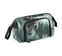 OWFKAY Big Capacity Pencil Pen Case Pouch Bag School College Office Organizer for Teens Girls Adults Student-Dinosaurs in The Cave