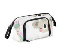 OWFKAY Big Capacity Pencil Pen Case Pouch Bag School College Office Organizer for Teens Girls Adults Student-Cute Koala Bear Head