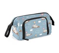 OWFKAY Big Capacity Pencil Pen Case Pouch Bag School College Office Organizer for Teens Girls Adults Student-Koala Bear Stars Clouds