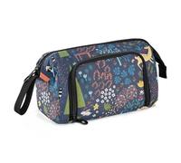 OWFKAY Big Capacity Pencil Pen Case Pouch Bag School College Office Organizer for Teens Girls Adults Student-Blue Forest Animal Fawn Bear