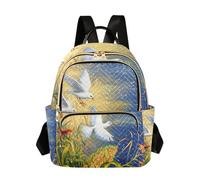 OWFKAY Bird Moonlight Small Backpack for Women Rucksack Mini Girls School Bag Travel Anti Theft Casual