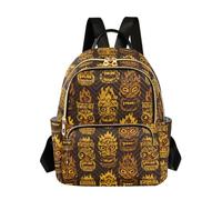 OWFKAY Brown Tiki Women's Fashion Backpacks Rucksack Bag Back Pack Ladies for Travelling Work Lightweight