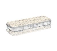 OWFKAY Clear Pencil Case Large Capacity Plastic Pencil Boxes School Supply Kids Classroom Chocolate Nut Cookies with Bow
