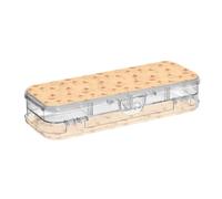 OWFKAY Clear Pencil Case Large Capacity Plastic Pencil Boxes School Supply Kids Classroom Muffin Strawberry Star