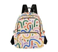 OWFKAY Colorful Line Women's Fashion Backpacks Rucksack Bag Back Pack Ladies for Travelling Work Lightweight