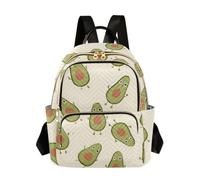 OWFKAY Cute Avocado Pattern Small Backpack for Women Rucksack Mini Girls School Bag Travel Anti Theft Casual