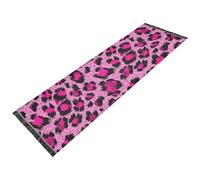 OWFKAY Hallway Runner Rug，Long DoorMats Indoor，Pink Leopard,Non-Slip Ultra Soft for Bedroom Bathroom Laundry Living Room 183x60cm.