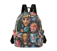 OWFKAY Hawaii Tiki Masks Women's Fashion Backpacks Rucksack Bag Back Pack Ladies for Travelling Work Lightweight