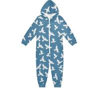OWFKAY Kids Hoodie One Pieces White Pigeon Jumpsuits for Boys and Girls