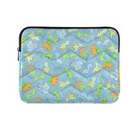 OWFKAY Laptop Case Sleeve 15-16inch,Soft Lining Padded Zipper Cover Carrying Bag for Men and Women,Blue Cute Dinosaur