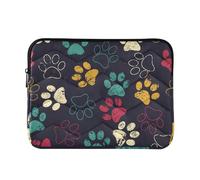 OWFKAY Laptop Case Sleeve 15-16inch，Soft Lining Padded Zipper Cover Carrying Bag for Men and Women,Colorful Cat's Paw