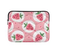 OWFKAY Laptop Case Sleeve 15-16inch,Soft Lining Padded Zipper Cover Carrying Bag for Men and Women,Strawberry Pattern6
