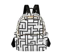 OWFKAY Line Graphic Women's Fashion Backpacks Rucksack Bag Back Pack Ladies for Travelling Work Lightweight