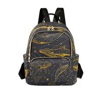 OWFKAY Line Whale Women's Fashion Backpacks Rucksack Bag Back Pack Ladies for Travelling Work Lightweight