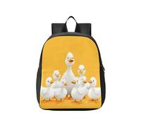 OWFKAY Little Kids Backpack Toddler School Elementary Bag Boys Girls M White Duck