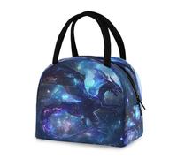 OWFKAY Lunch Bag Insulated Lunchbox Handbag Tote Bags Magic Dragon Reusable Cooler Containers Organizer School Outdoor for Women Men Girls Boys Kids