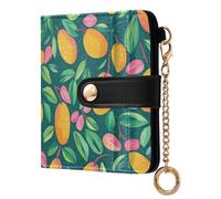 OWFKAY Mango Green Leather Purses for Women Ladies Wallet Credit Card Holder RFID Blocking Small with ID Window & Zipper Coin Pocket