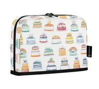 OWFKAY Pencil Case Pouch Large Pen Bag Wide Opening Organizer Zipper School Supplies Girls BoysBirthday Cake