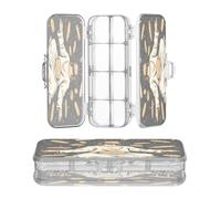 OWFKAY Pencil Case with Supplies Fashion Jesus with Bread Plastic Clear Pencil Box Organizer Crayon Storage Box Double Layer Pen Holder for School
