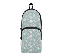 OWFKAY Pencil Pouch Holder Large Capacity Pen Case Organizer Travel Cosmetics Storage for Students Teens Adults Pink White Cherry Blossom