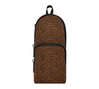 OWFKAY Pencil Pouch Holder Large Capacity Pen Case Organizer Travel Cosmetics Storage for Students Teens Adults Tiger