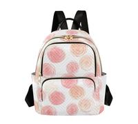 OWFKAY Pink and Peach Circle Women's Fashion Backpacks Rucksack Bag Back Pack Ladies for Travelling Work Lightweight