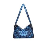 OWFKAY Plush Underarm Bag Women's Tote Handbags Ladies Fluffy Purse Shoulder Bag for Winter Magic Circle