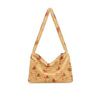 OWFKAY Plush Underarm Bag Women's Tote Handbags Ladies Fluffy Purse Shoulder Bag for Winter Muffin Strawberry Star