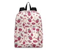 OWFKAY School Backpack Rucksack Schoolbag Travel Bag Daypack Teens Bookbag Cranberry Sauce Cranberries Grass