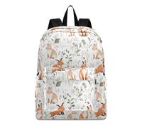 OWFKAY School Backpack Rucksack Schoolbag Travel Bag Daypack Teens Bookbag Little Fox Rabbit
