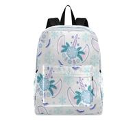 OWFKAY School Backpack Rucksack Unicorns Snowflakes Schoolbag Travel Bag Daypack