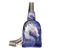 OWFKAY Sling Bag Fanny Packs Crossbody Bags Chest Travel Bag Purse Trendy Casual Handbag The Beautiful Dragon