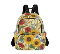 OWFKAY Sunflower Corn Poppy Women's Fashion Backpacks Rucksack Bag Back Pack Ladies for Travelling Work Lightweight