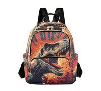 OWFKAY T-rex Roar Women's Fashion Backpacks Rucksack Bag Back Pack Ladies for Travelling Work Lightweight