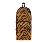 OWFKAY Tiger Stripes Print Large Capacity Pencil Case 3 Compartment Pouch Pen Bag Zipper Stationery Bag for Students Office Work Stationery