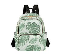 OWFKAY Tropical Leaf Green Women's Fashion Backpacks Rucksack Bag Back Pack Ladies for Travelling Work Lightweight