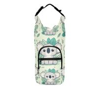 OWFKAY Water Bottle Carrier Bag Cute Cartoon Koala and Green Leaves Bottle Pouch Holder Sports Water Bottle Accessories