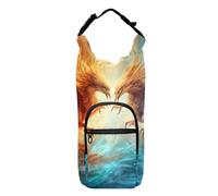OWFKAY Water Bottle Carrier Bag Ice and Fire Phoenix in Space Bottle Pouch Holder Sports Water Bottle Accessories