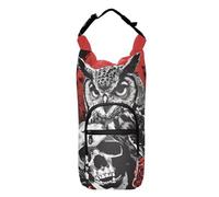 OWFKAY Water Bottle Carrier Bag Skull Flower Rose and Skull Bottle Pouch Holder Sports Water Bottle Accessories